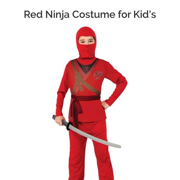 Rubies brand red ninja costumes for kids - Picture 1 of 3